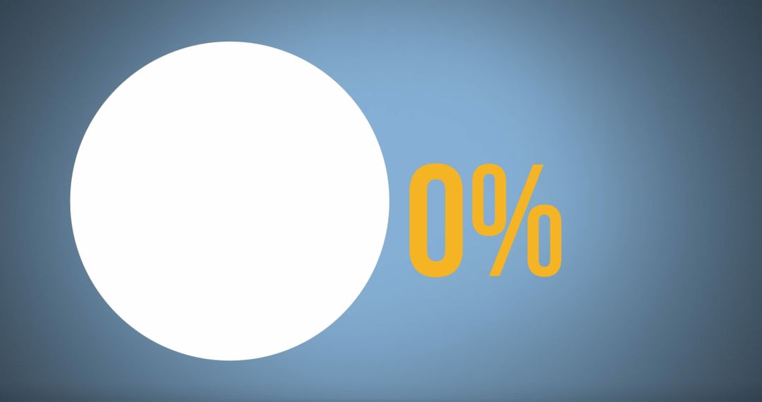Data Processing Illustrational Diagram with Zero Percent