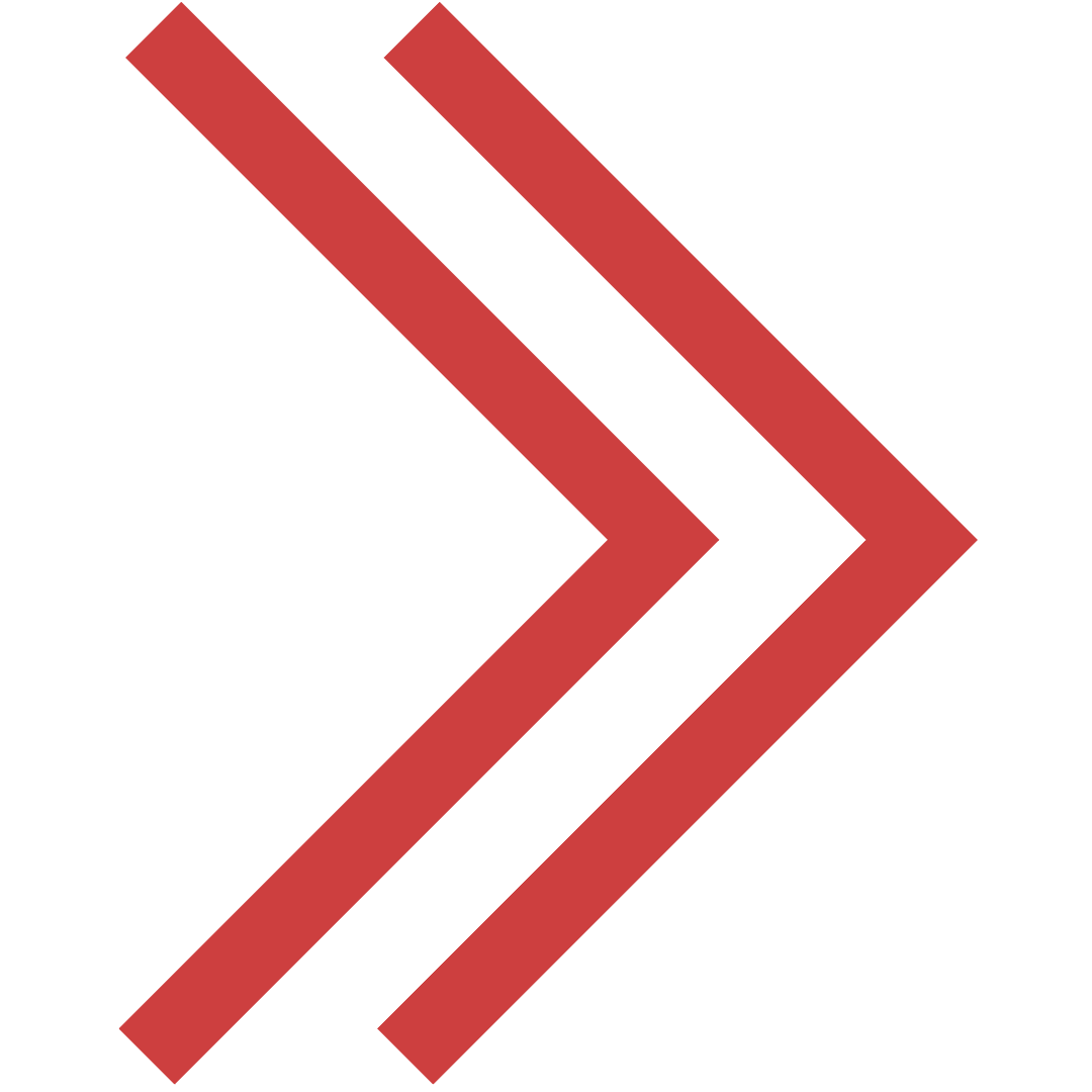 Red Double Arrow Design on Transparent Background