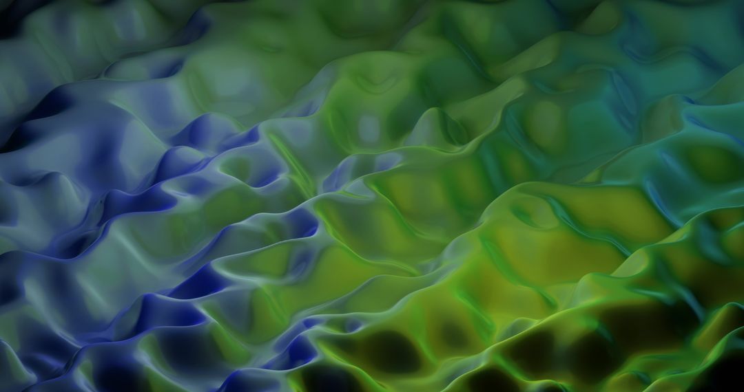 Abstract 3D Liquid Shapes with Multicolored Hypnotic Waves