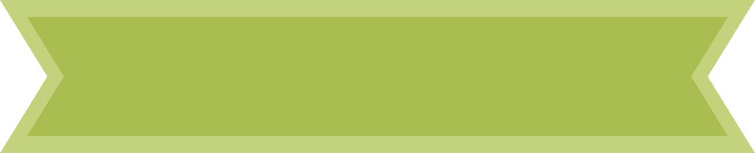 Green Ribbon with Copy Space on Transparent Background