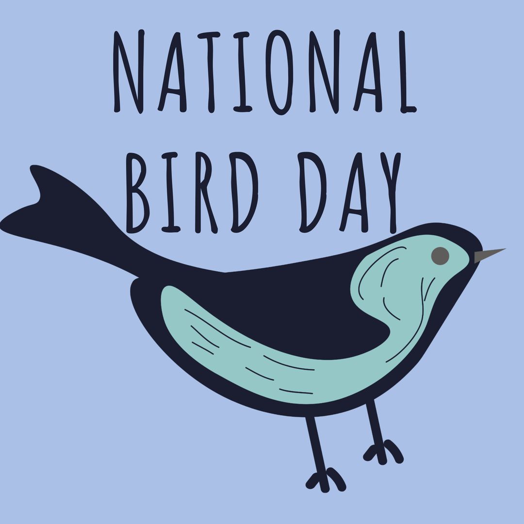 National Bird Day Cute Bird Illustration for Conservation