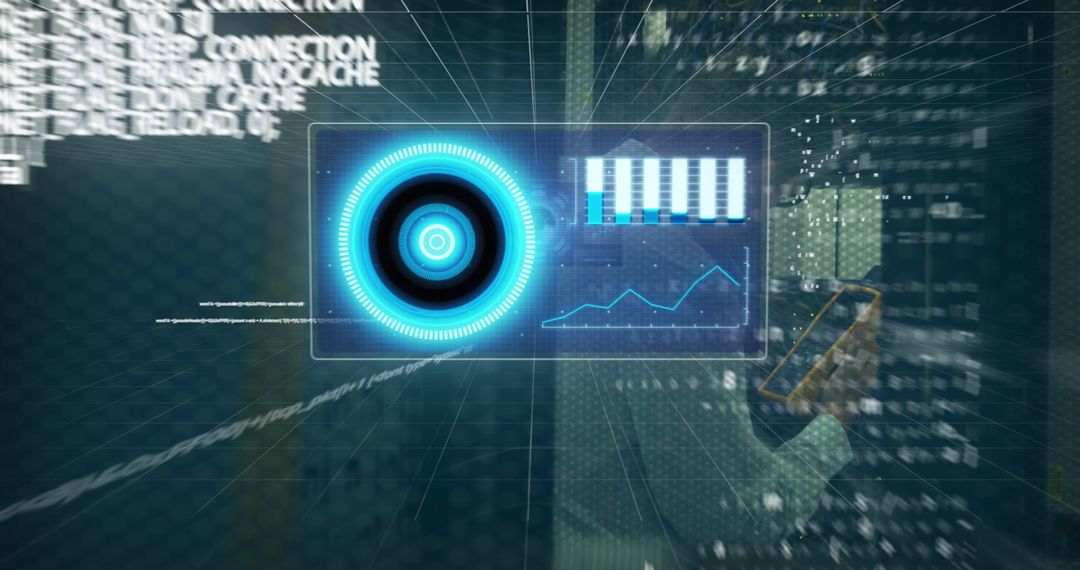 Futuristic Data Analysis Abstract Technology Background