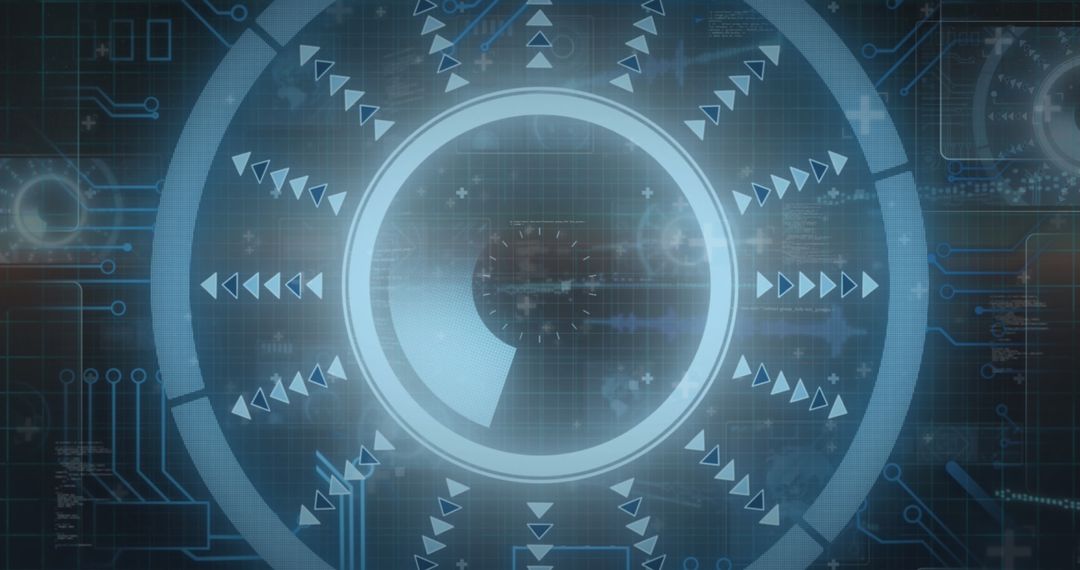 Digital Interface with Futuristic Data Scanning