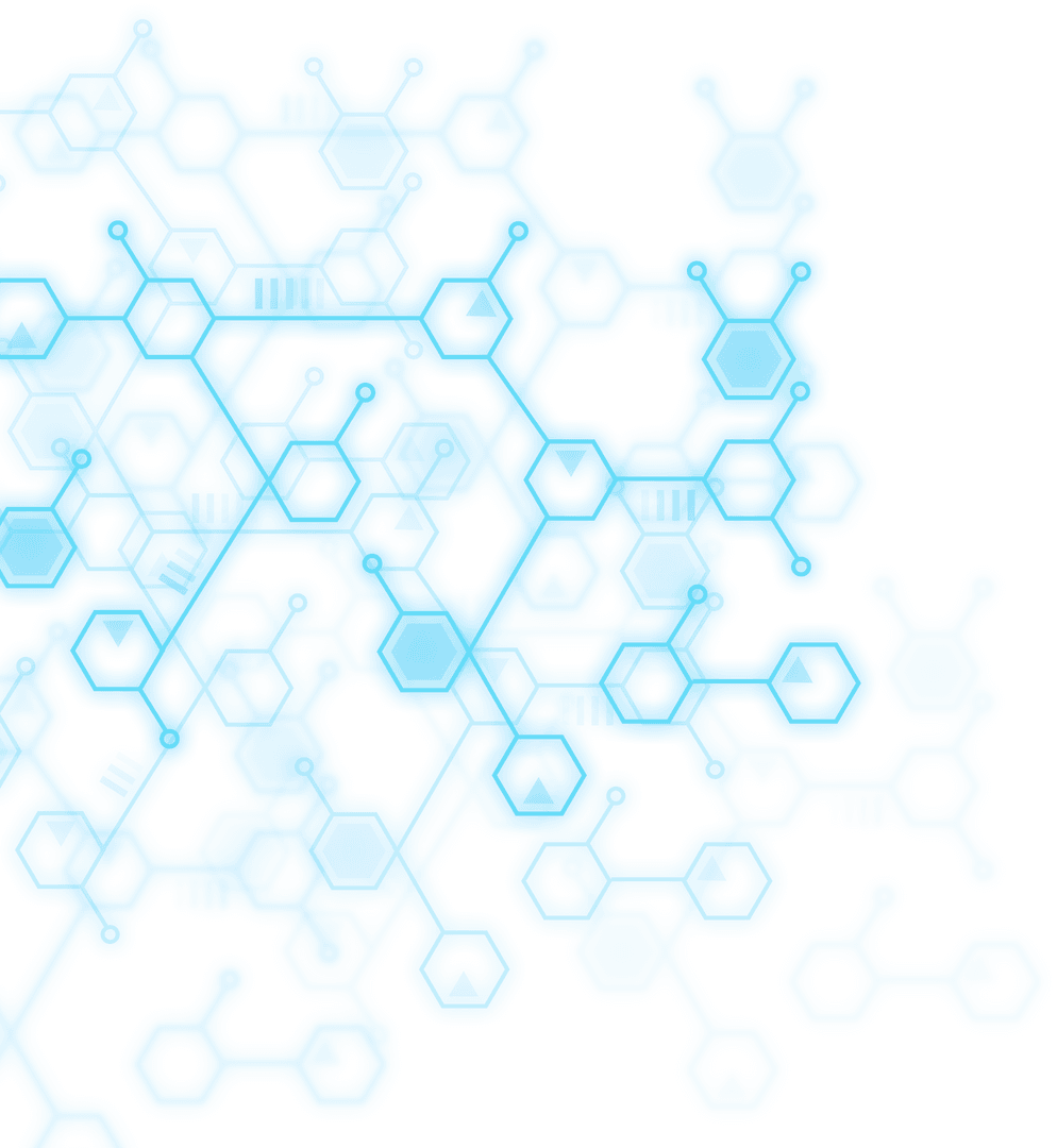 Transparent Molecular Structure Diagram Abstract Art