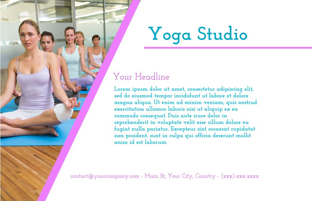 Group Yoga Class in Bright Studio Promoting Wellness and Tranquility - Download Free Stock Templates Pikwizard.com