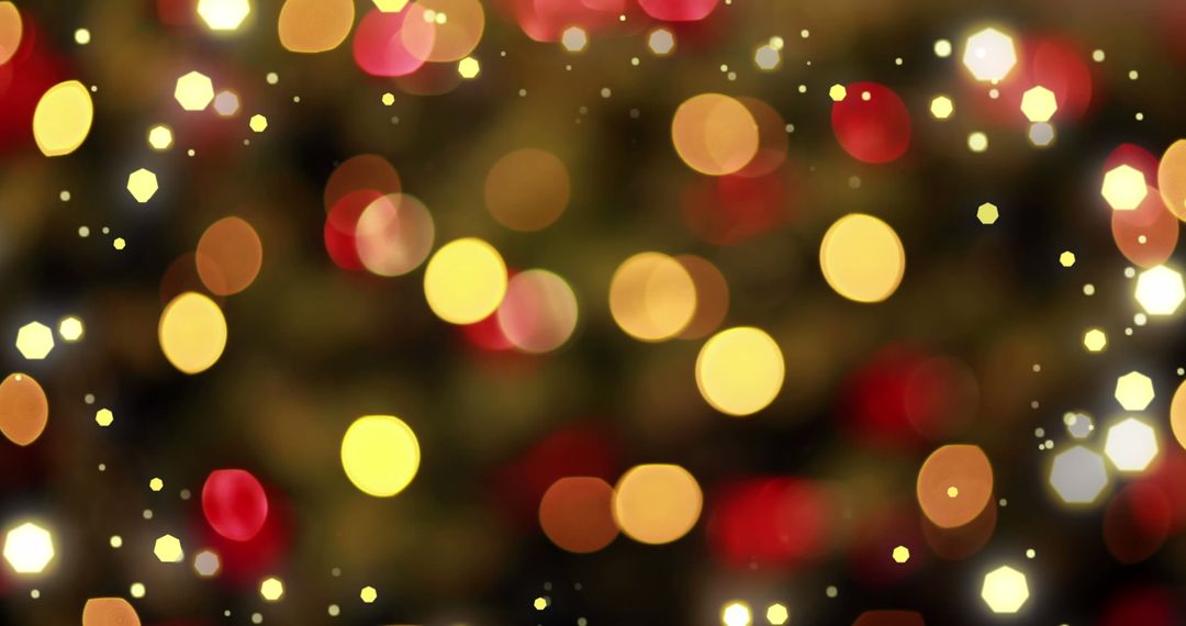 Colorful Christmas Bokeh Lights Celebrating Festive Season