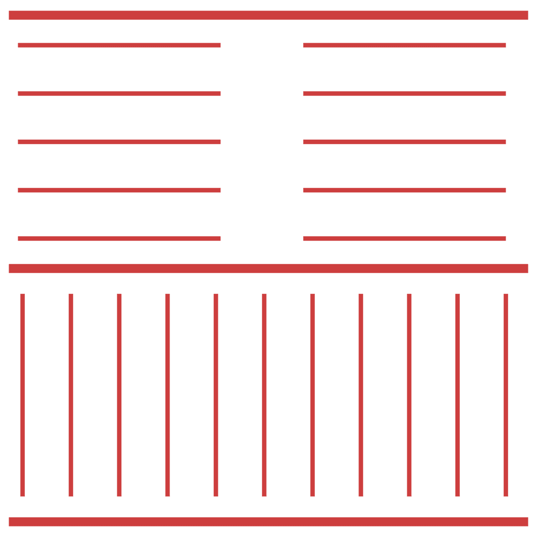 Red Geometric Grid Pattern on Transparent Background