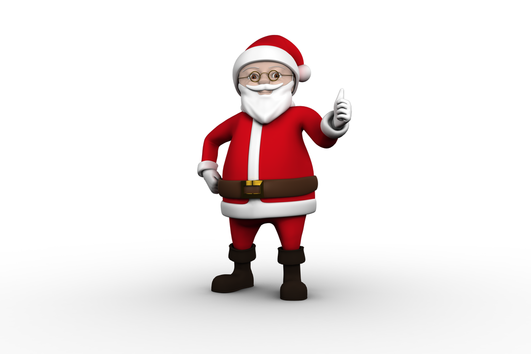 Transparent Cute Cartoon Santa Claus Pointing - Download Free Stock Images Pikwizard.com