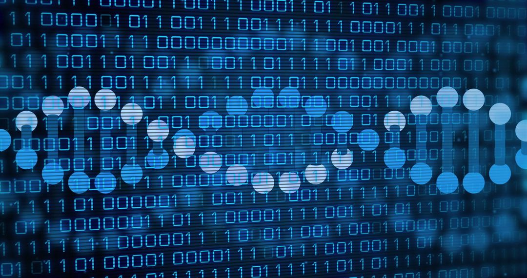 Binary Code Overlaying Digital DNA Strand