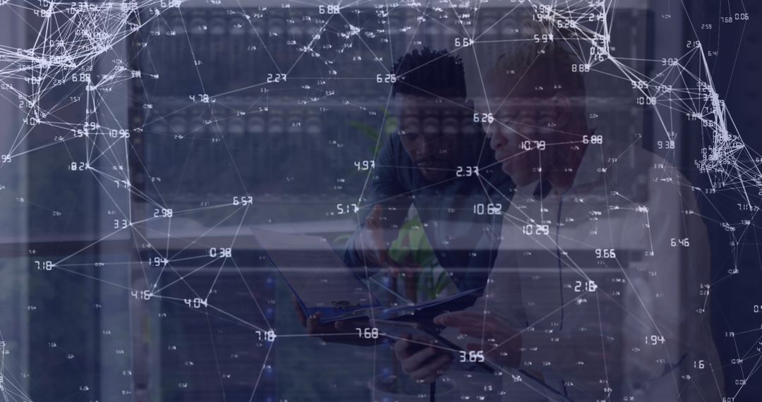 Innovative Business Network Connection Concept with Diverse Team