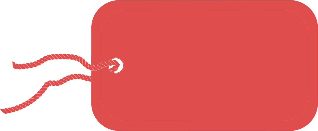 Red Tag with Copy Space on Transparent Background for Messages - Download Free Stock Images Pikwizard.com