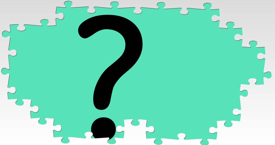 Mystery and Curiosity Puzzle Concept with Question Mark