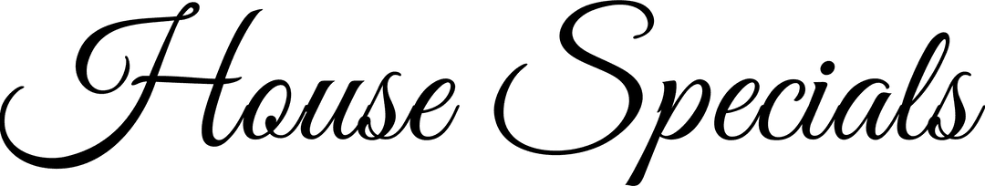 House Specials Text Banner with Transparent Background