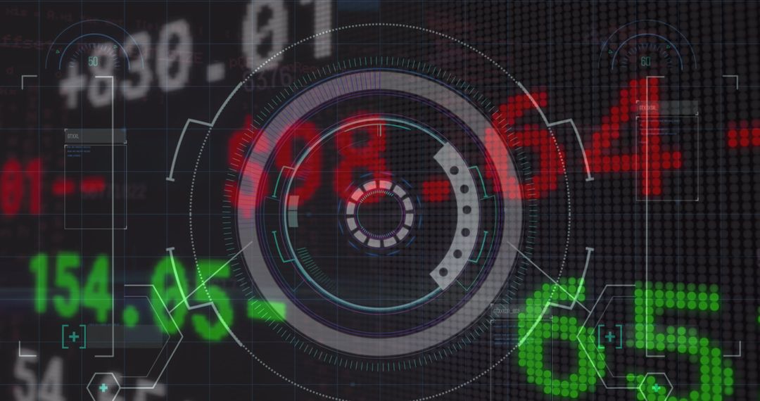 Digital Data Visualization Overlay for Financial Markets