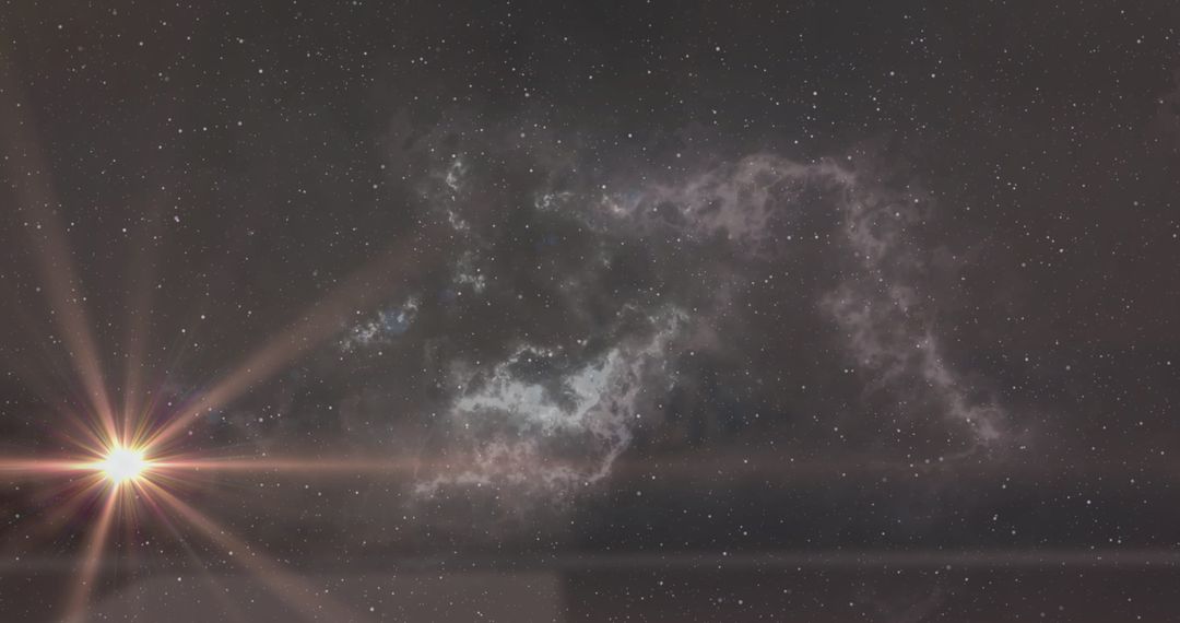 Cosmic Light Trails in Starry Night Sky