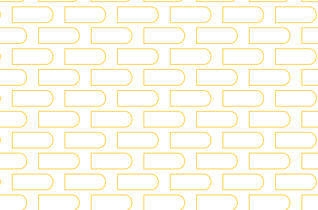 Yellow Geometric Pattern on Transparent Background for Graphic Design