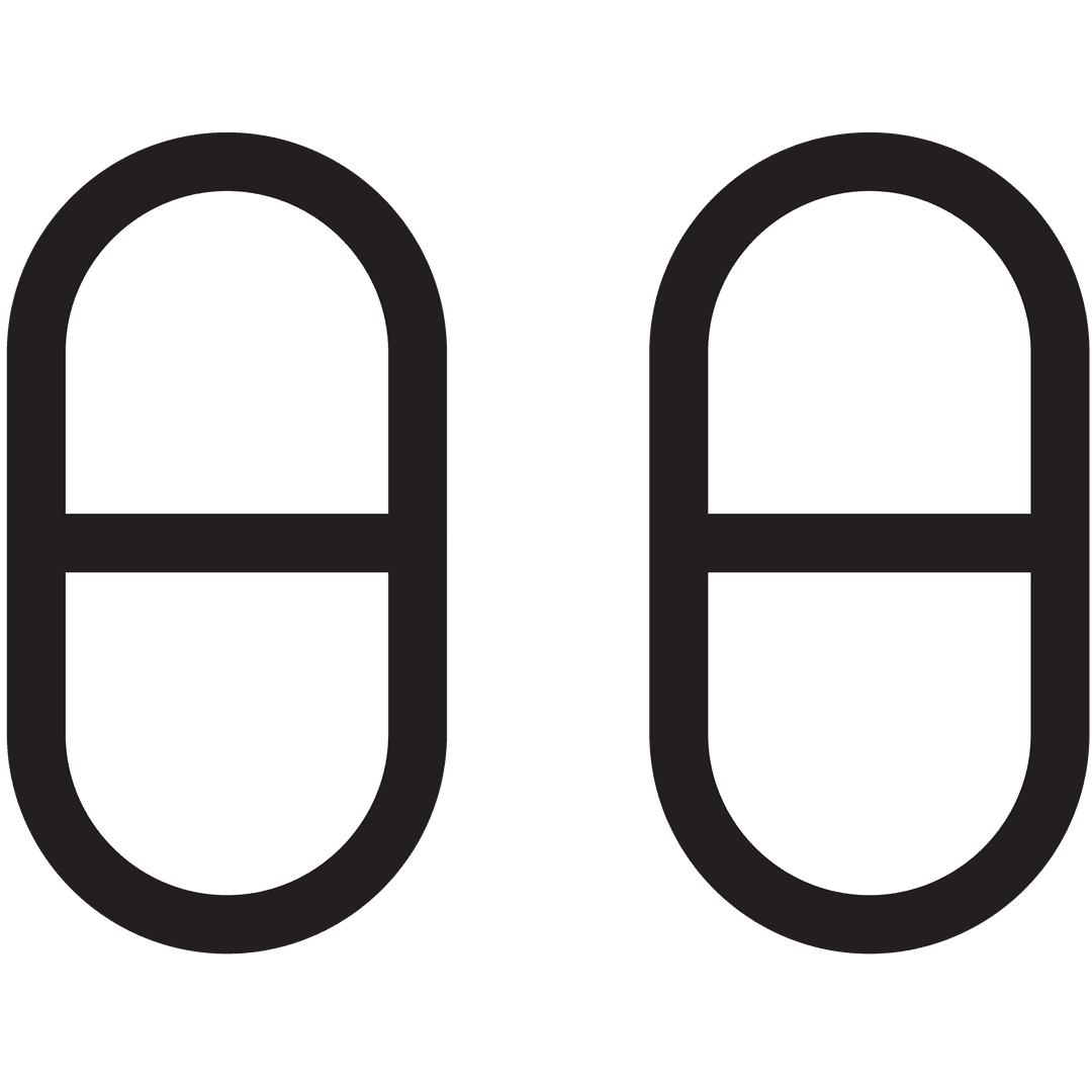 Illustration of Two White Pills on Transparent Background