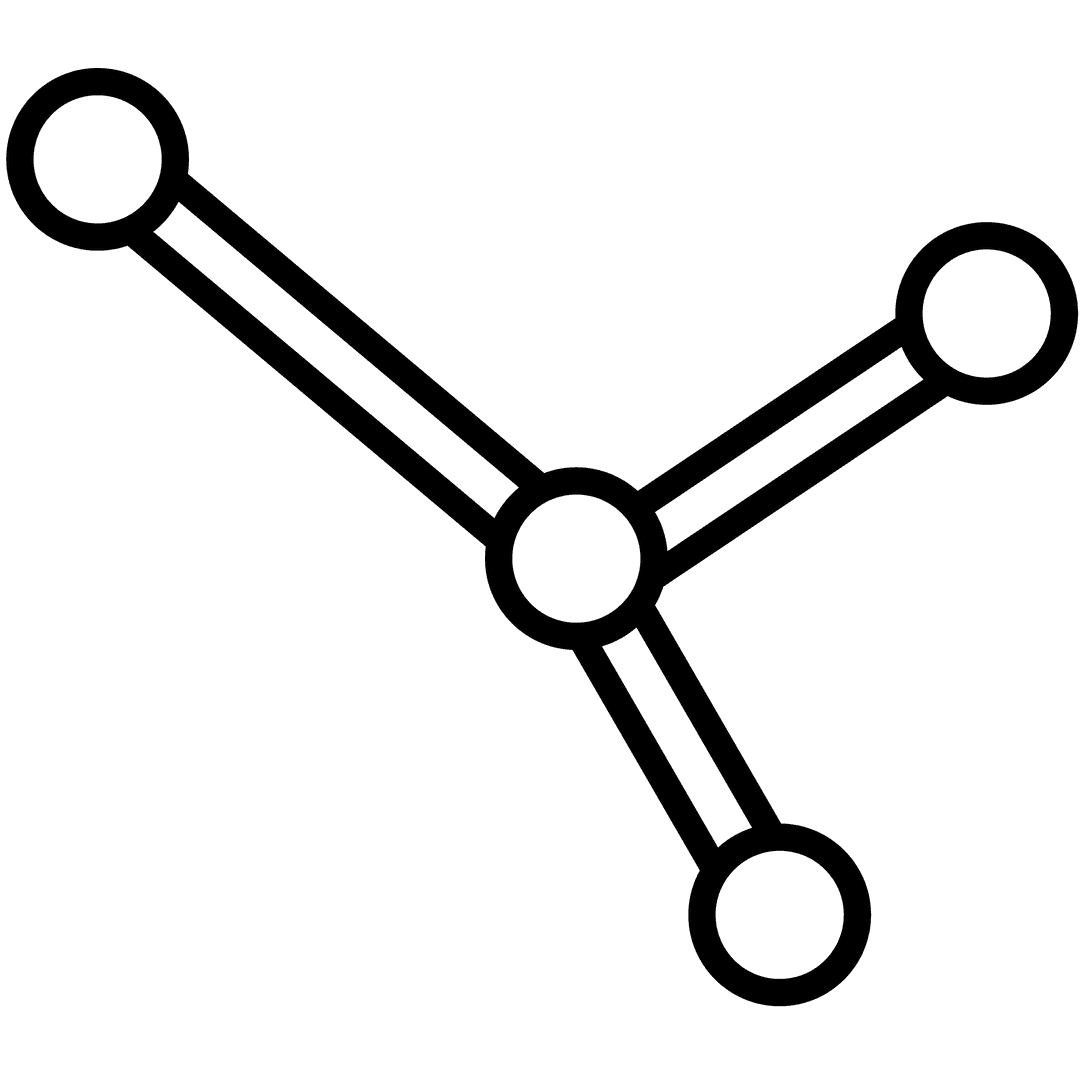 Minimalistic Black Pattern on Transparent Background