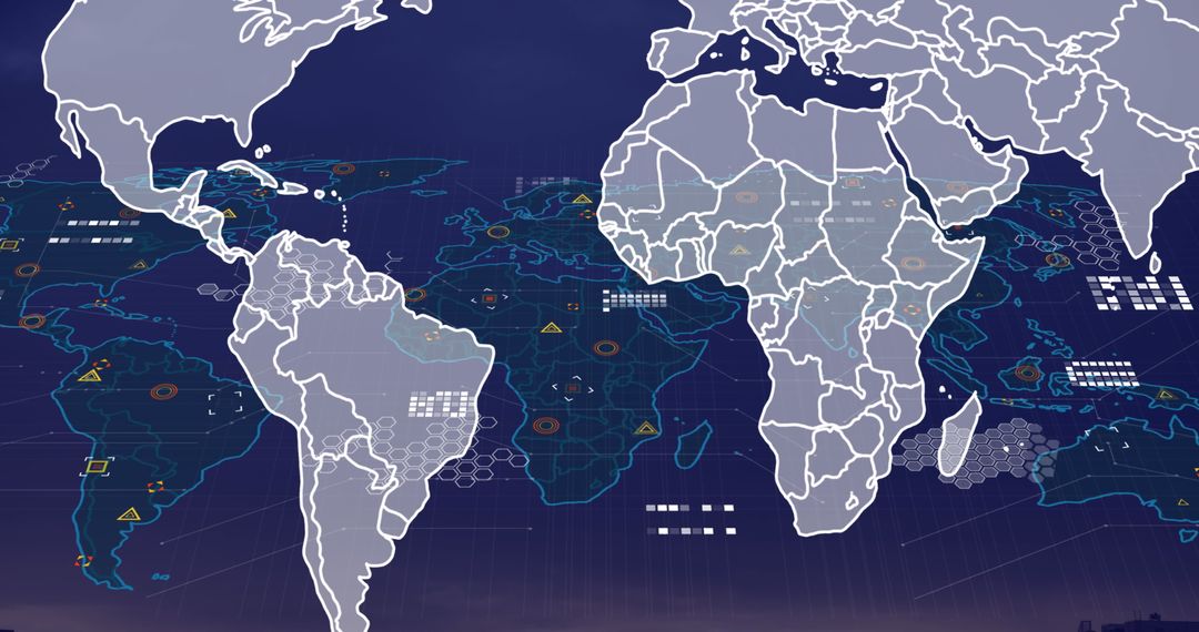 Futuristic Global Neuroinformatics Network Concept Overlay