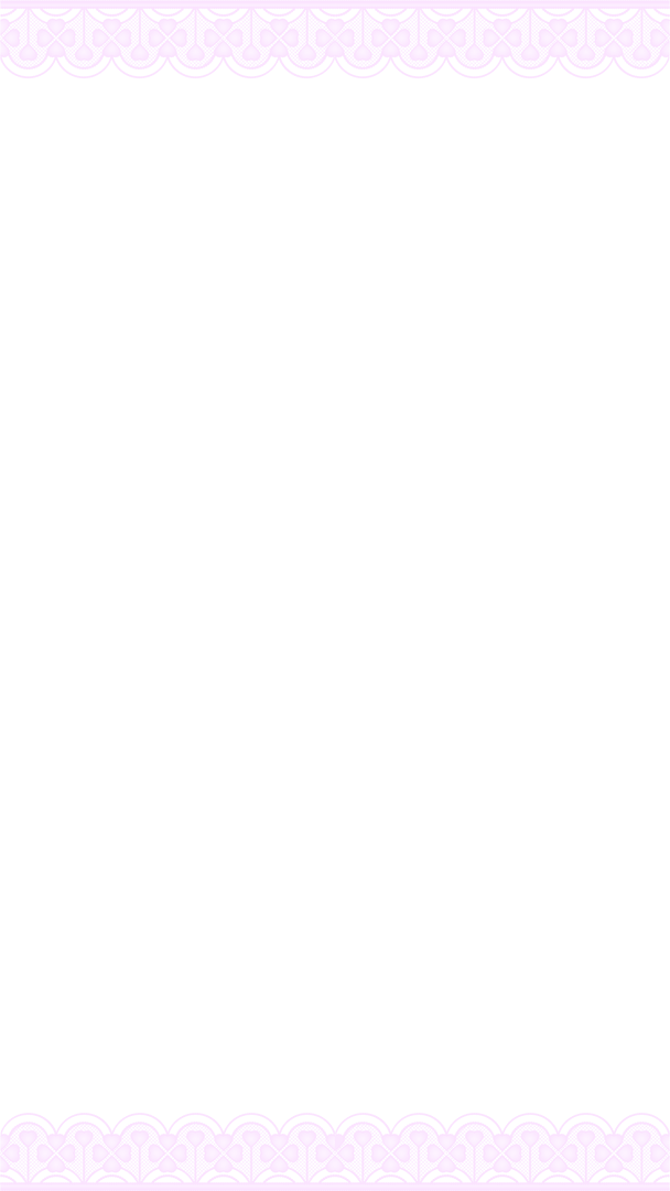 Flat Pink Lace Border on Transparent Canvas in Vintage Style