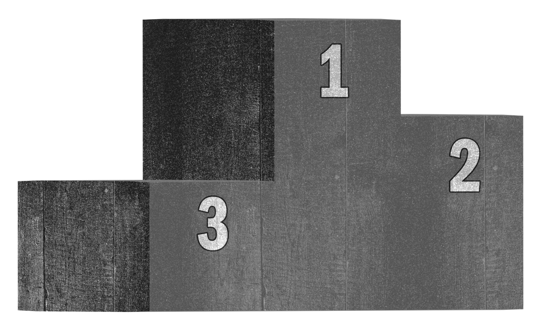 Gray Podium with Three Steps on Transparent Background for Achievement Concepts  - Download Free Stock Images Pikwizard.com