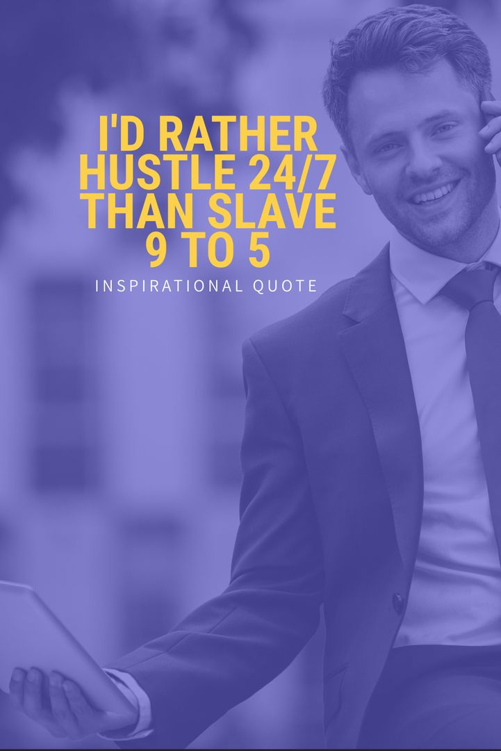 Inspirational Quote on Entrepreneurial Spirit Featuring Smiling Businessman - Download Free Stock Templates Pikwizard.com