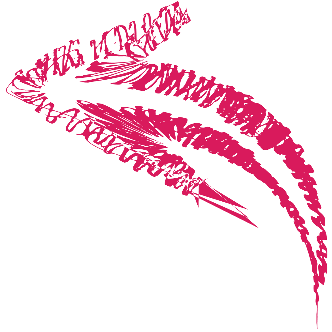 Red Abstract Arrow Illustration on Transparent Background