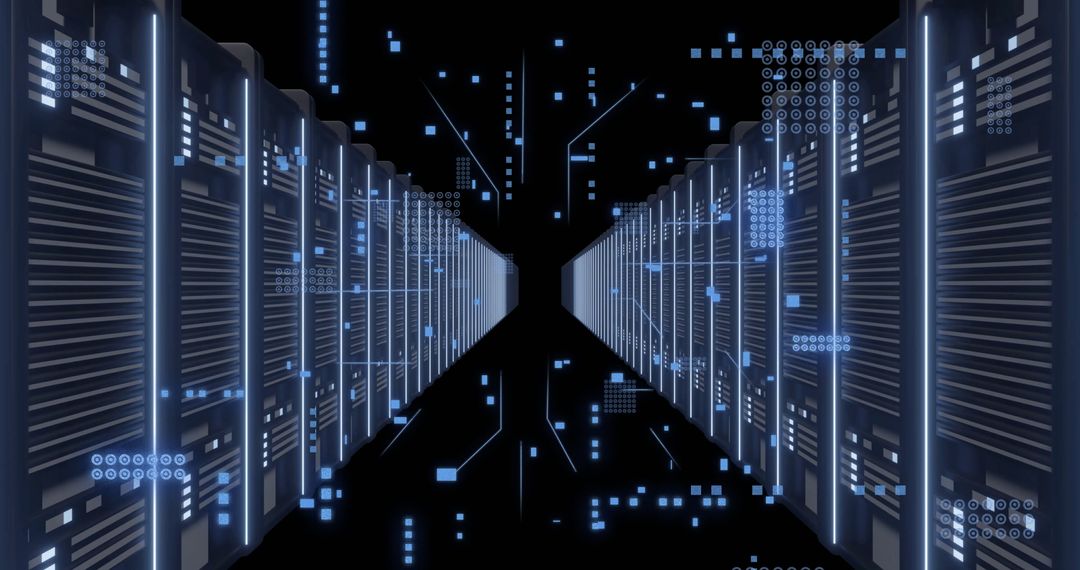 Digital Connections Across Computer Servers in Data Center