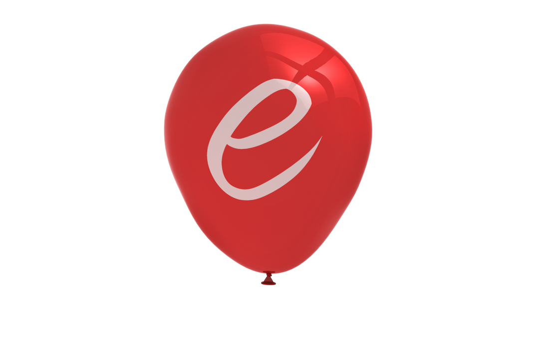 Red Balloon with White Letter E on Transparent Background Digital Illustration - Download Free Stock Images Pikwizard.com