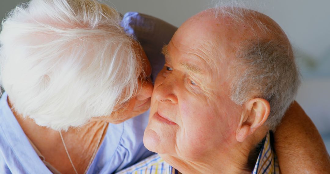 Elderly Couple Embracing and Showing Affection - Free Images, Stock Photos and Pictures on Pikwizard.com