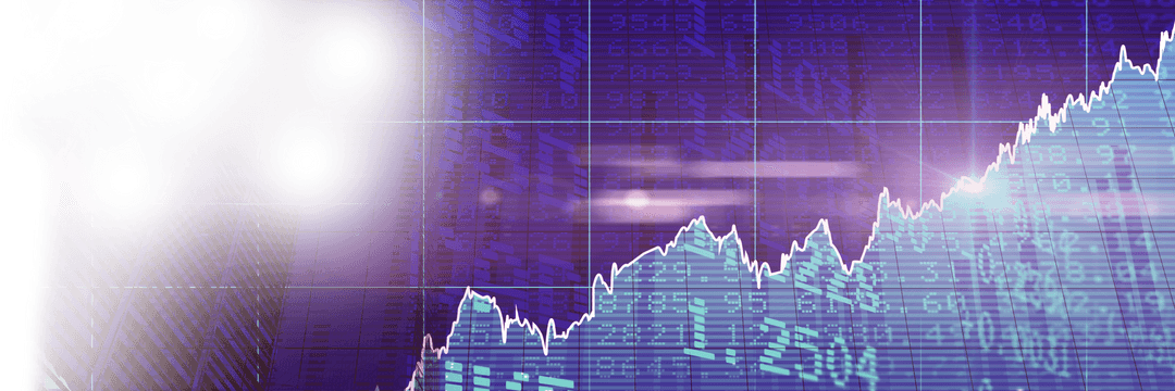 Digital Stock Market Diagram on Transparent Background