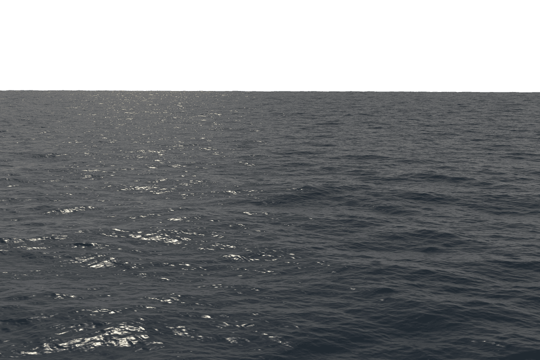 Transparent Serene Ocean Waves Reflecting Sunlight