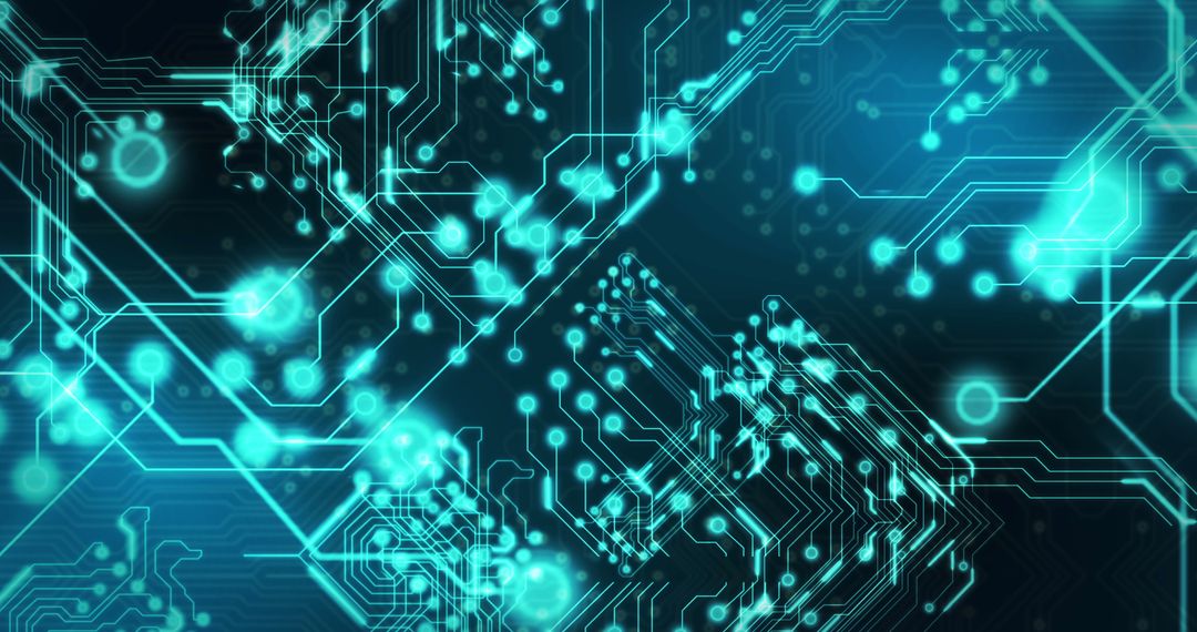 Glowing Circuit Board with Digital Lights