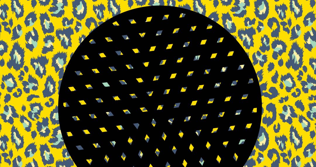 Colorful Rhombus Pattern on Bold Abstract Background