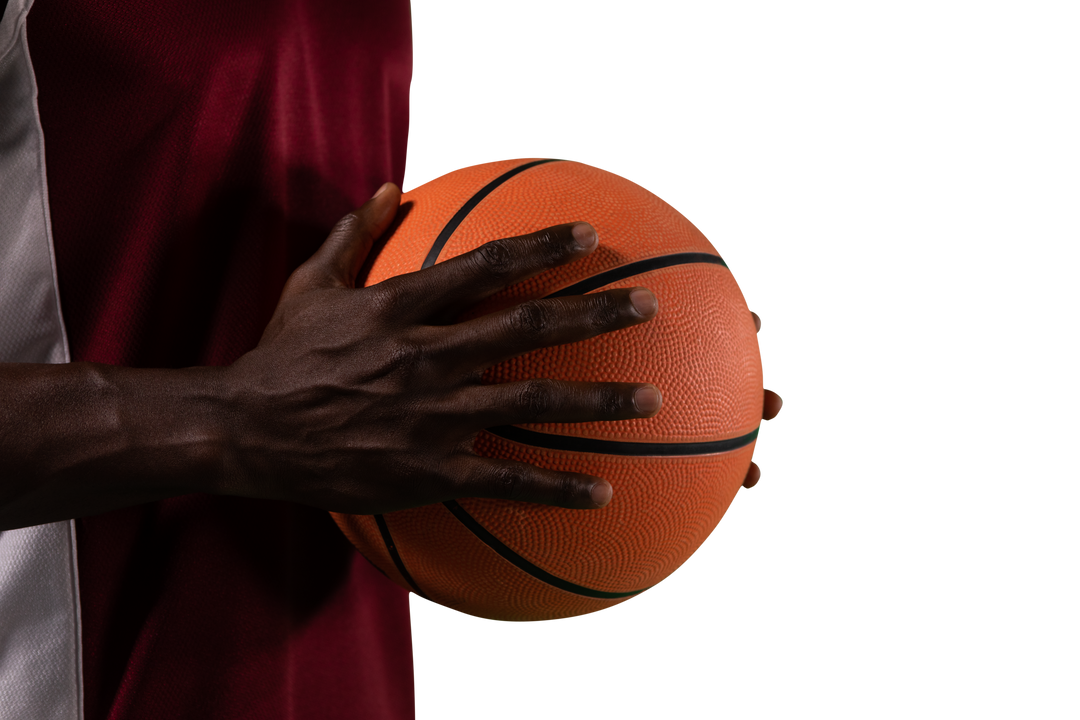 African American Male Basketball Player Holding Ball Transparent Background - Download Free Stock Images Pikwizard.com