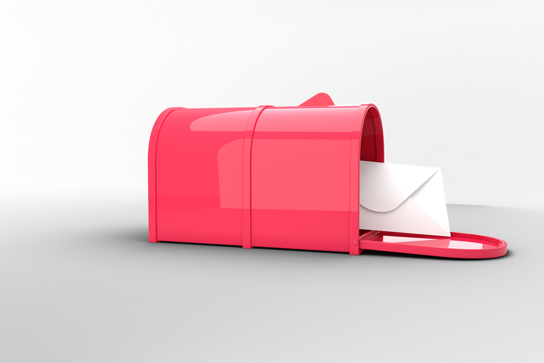 Vector Red Mailbox with Letter on Transparent Background - Download Free Stock Images Pikwizard.com