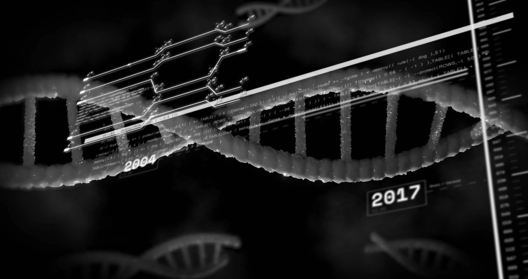 Digital Analysis of DNA Strands with Data Overlay