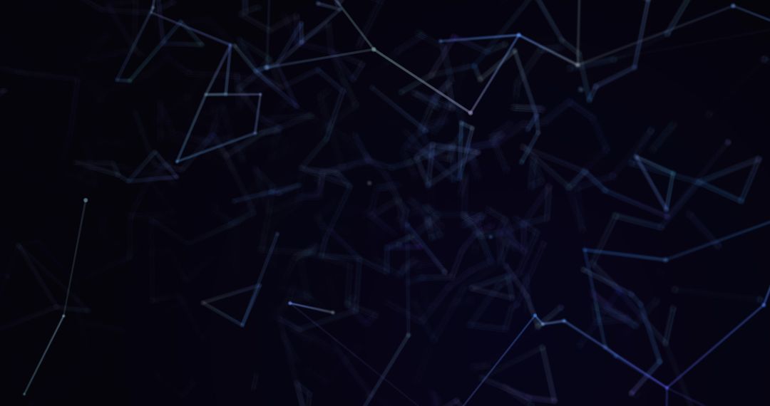 Abstract Plexus Network on Dark Background