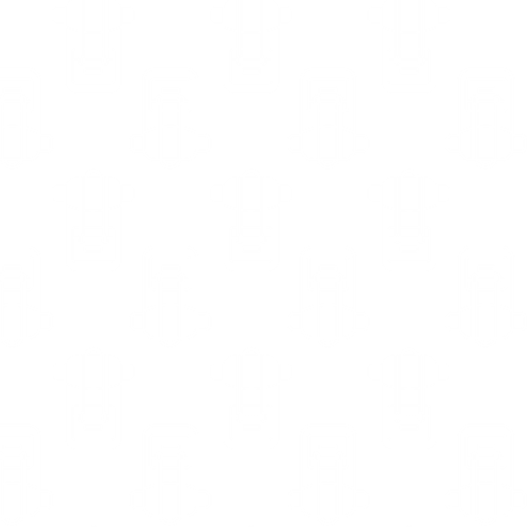 White Backpack Pattern Seamless on Transparent Background
