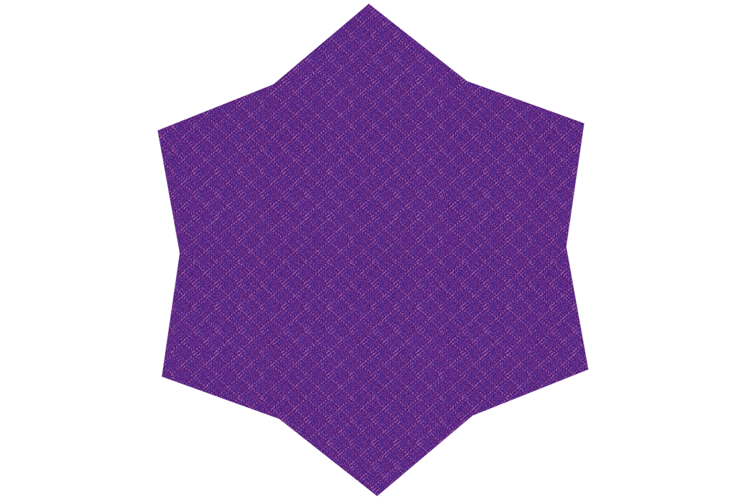 Geometric Purple Star Shape Transparent Background