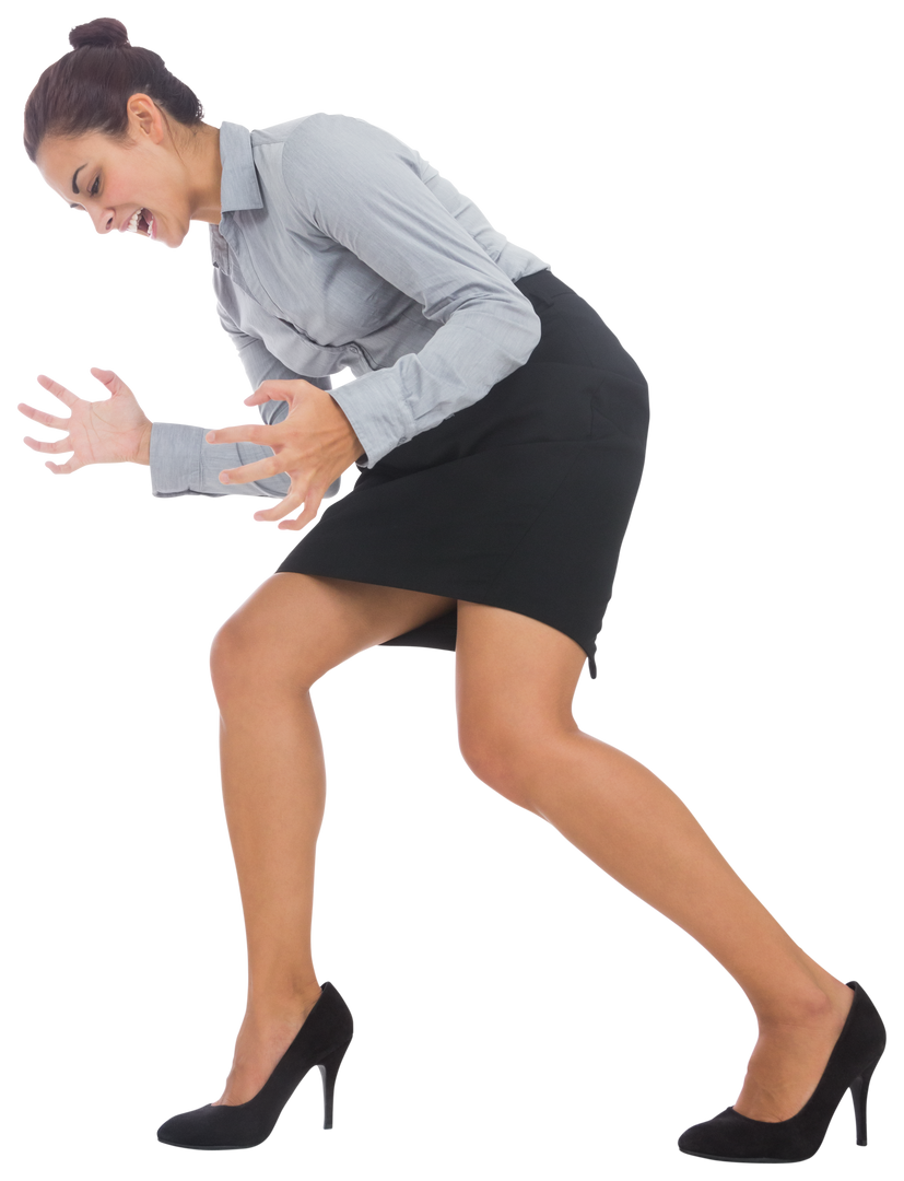 Furious Hispanic Businesswoman Screaming on Transparent Background - Download Free Stock Images Pikwizard.com