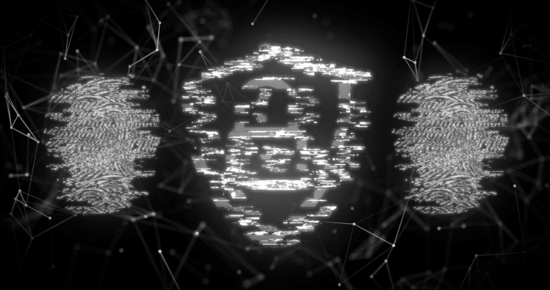 Digital Padlock with Fingerprints for Cybersecurity Concept