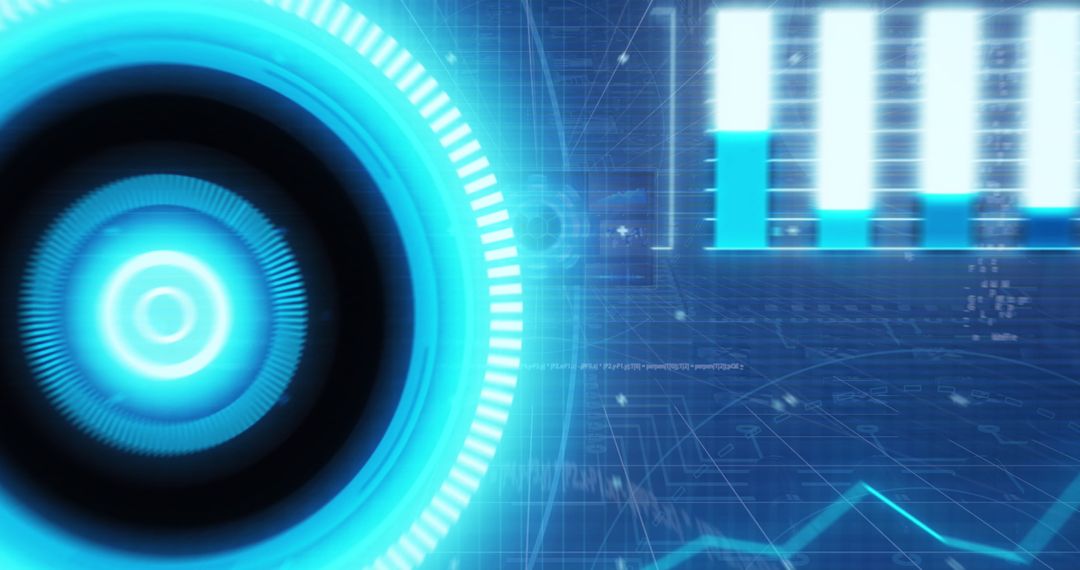 Futuristic Data And Statistics Visualization