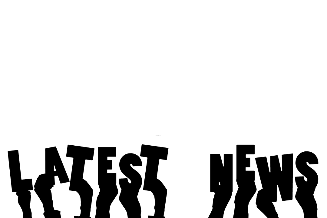 Transparent Hands Icon with Latest News Text Concept Design