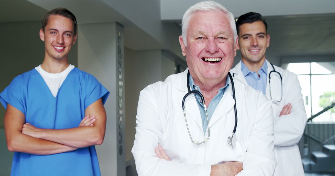 Group of Happy Medical Professionals Smiling at Clinic - Free Images, Stock Photos and Pictures on Pikwizard.com