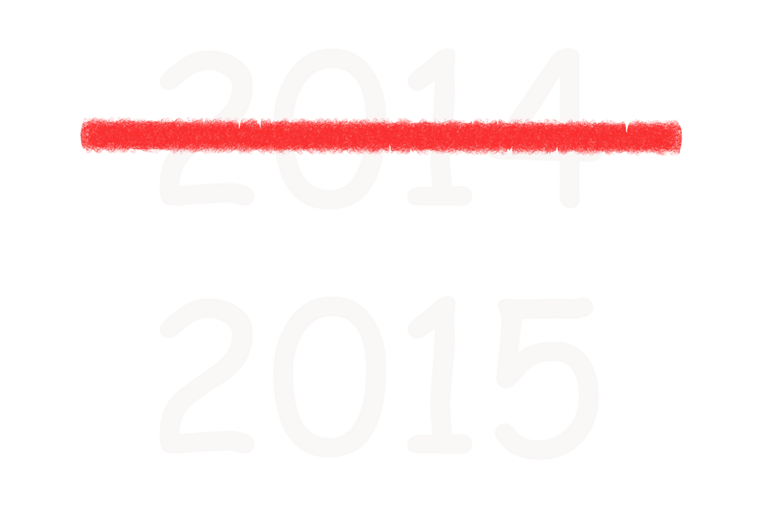 2014 Crossed Out with Highlighted 2015 Transparent Background Text - Download Free Stock Images Pikwizard.com