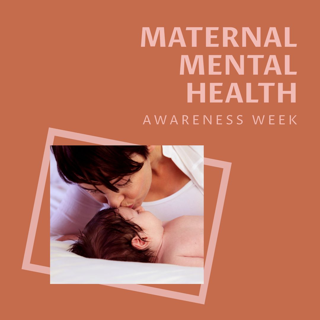 Maternal Mental Health Awareness Week Promotion with Mother and Baby - Download Free Stock Templates Pikwizard.com