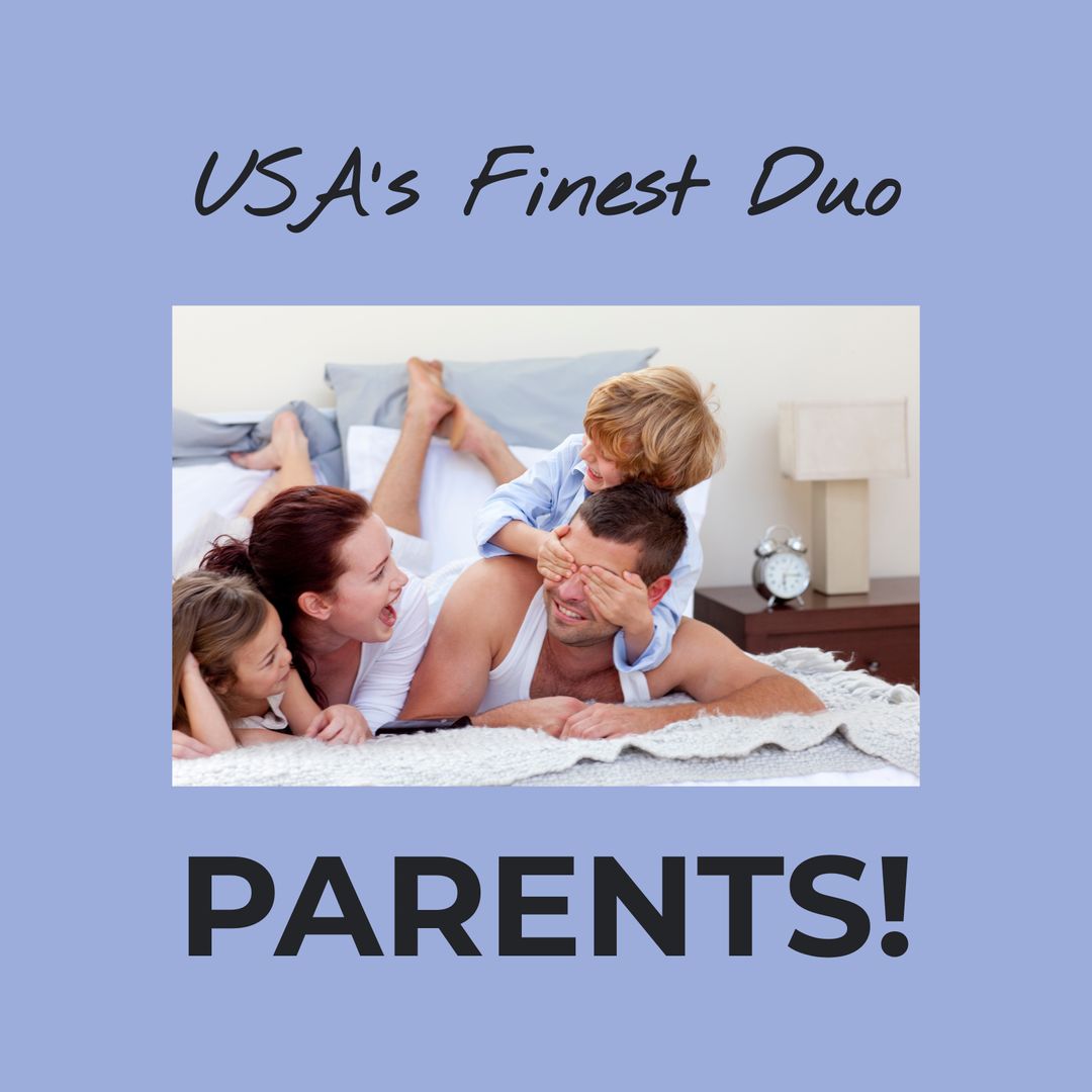 Happy Family Celebrates Parents' Day