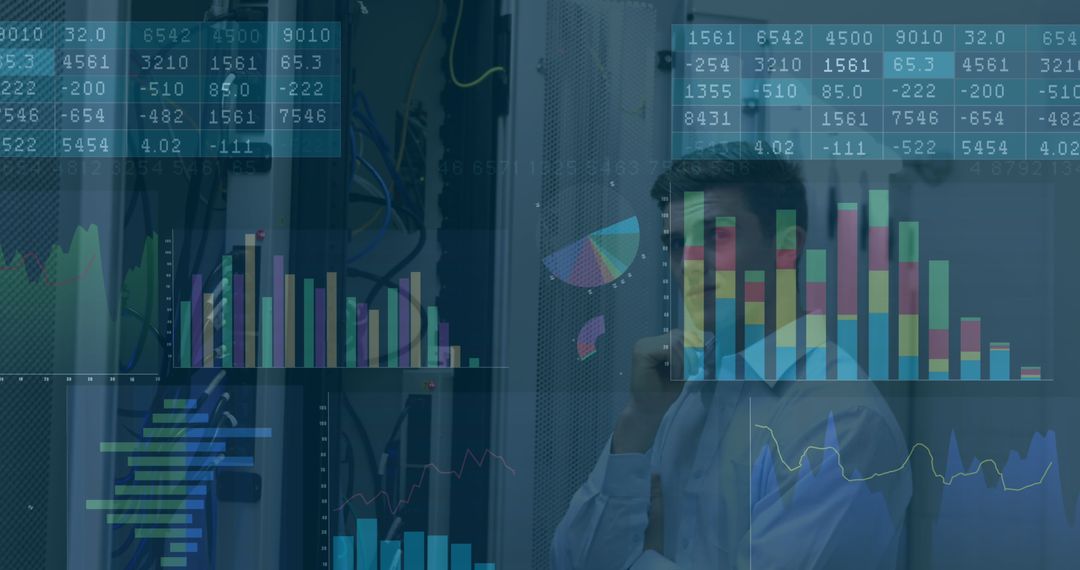 Business Professional Analyzing Stock Market Trends and Data Visualization Charts - Free Images, Stock Photos and Pictures on Pikwizard.com