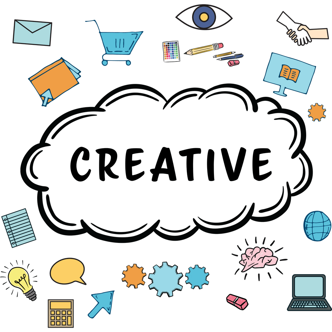 Creative Business Icons for Innovative Concepts on Transparent Background